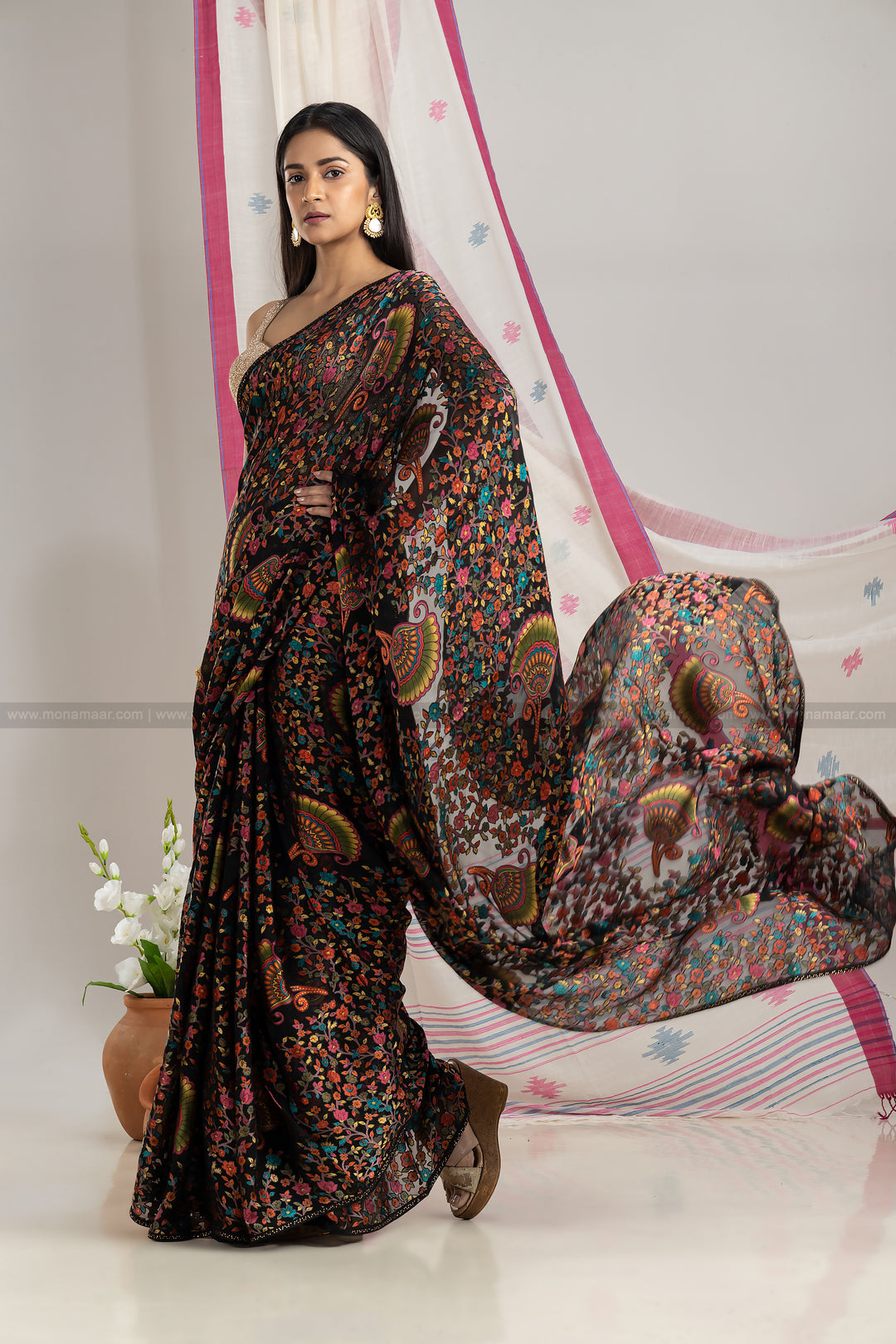 Brasso Blossom Designer Saree