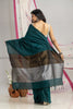 Evergreen Bengal Khadi Cotton Saree