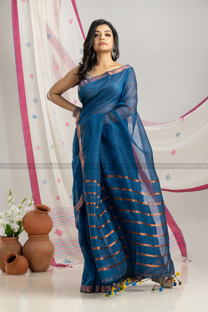 Linen Saree