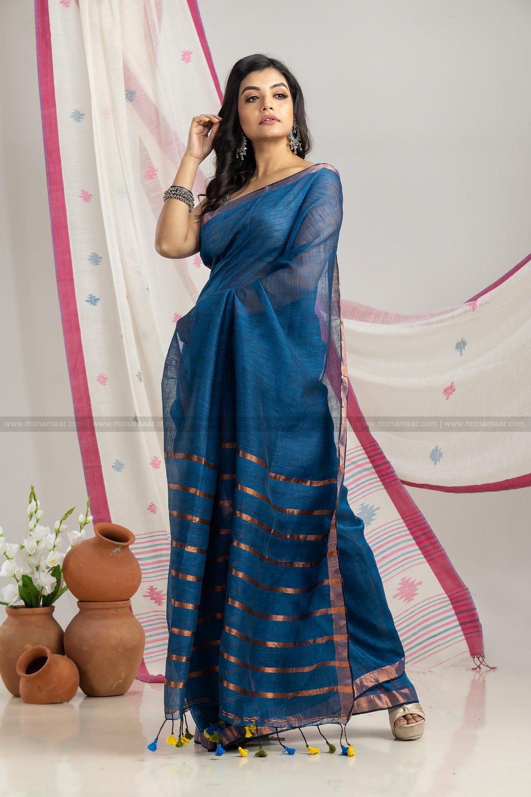 Linen Saree