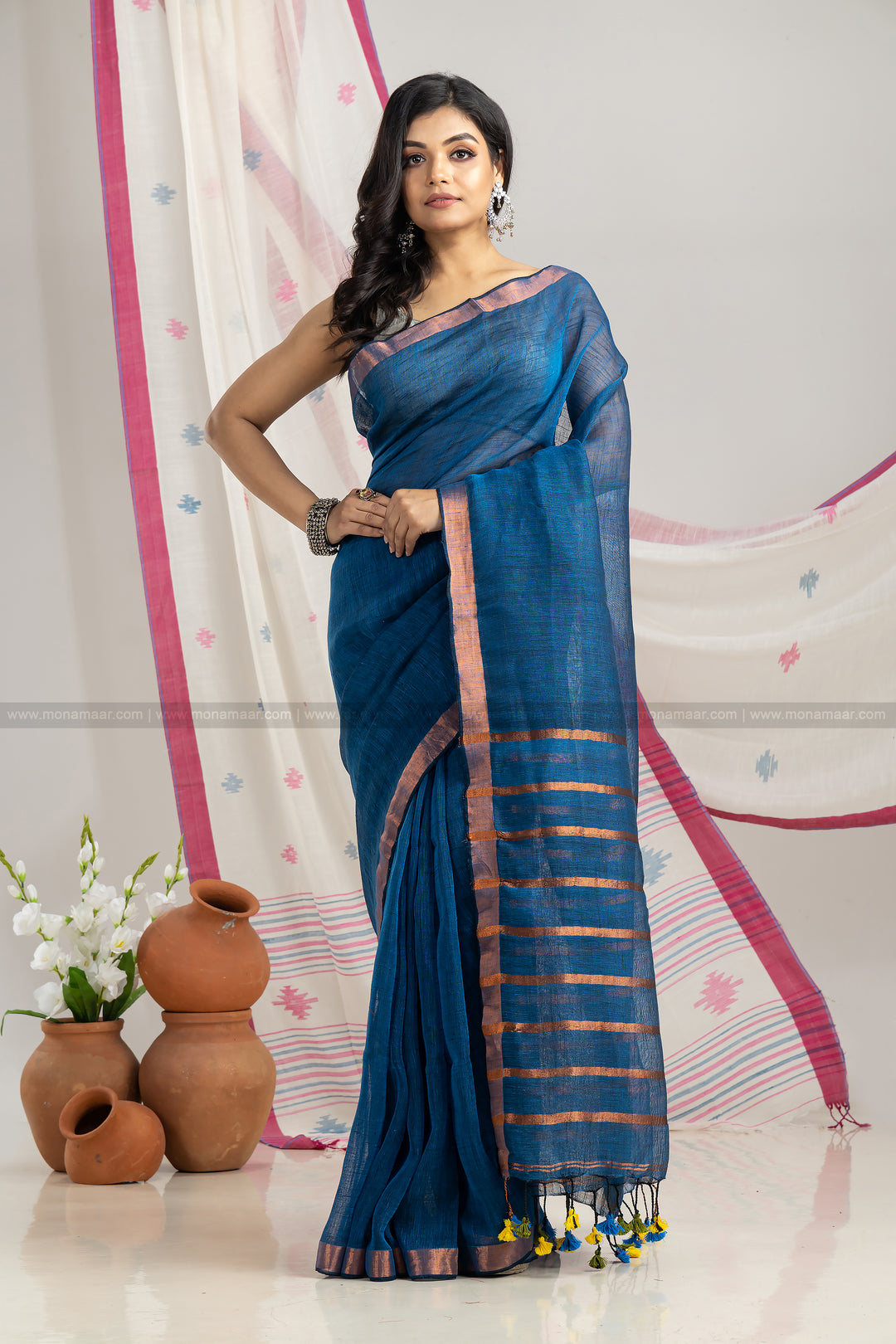 Linen Saree