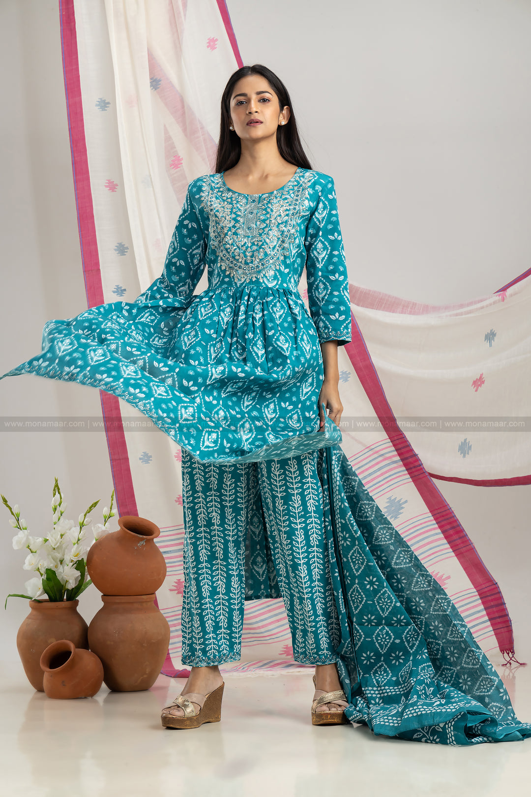 Jaipur Kurta Pant Dupatta Set