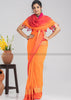 Aura Of Pure Khadi Cotton (Favourite Orange Color) Saree