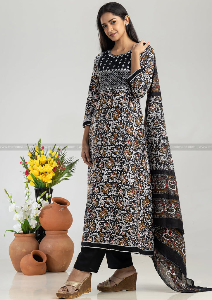 Jaipuri Print Anarkali Cotton Kurta for Women| Stylish Kurti Long