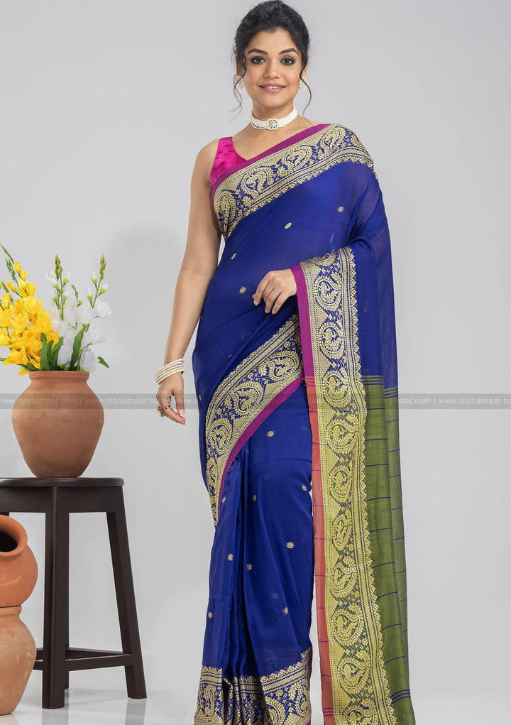 Bengal  khadi Cotton Saree