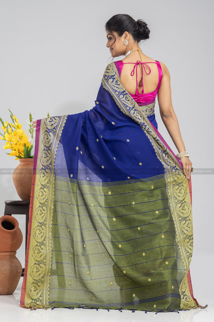 Bengal  khadi Cotton Saree