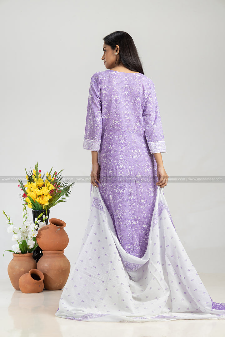 Summer Special Lilac Anarkali Set