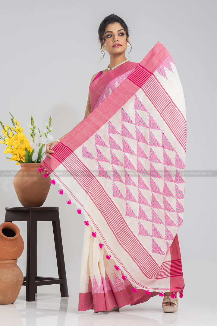 Linen Saree