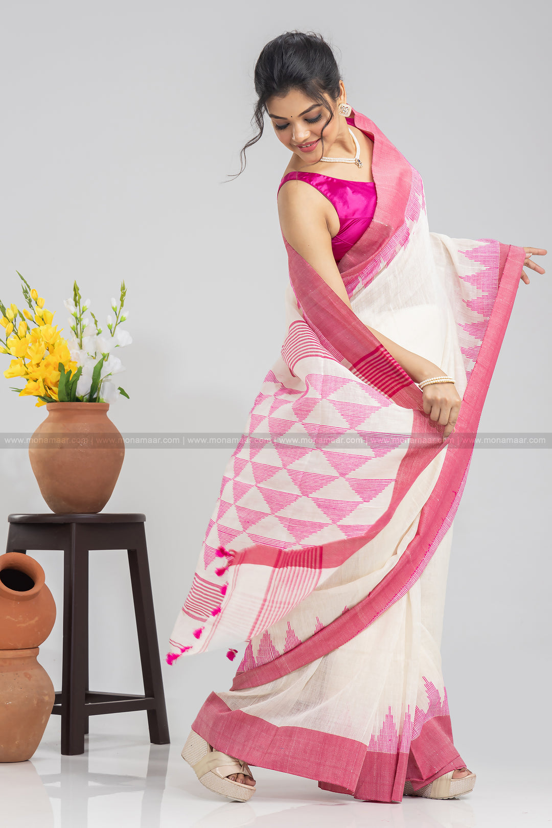 Linen Saree