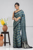 Ajrakh Block Printed Saree