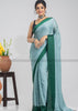 Desirable Moss Green Chiffon Saree