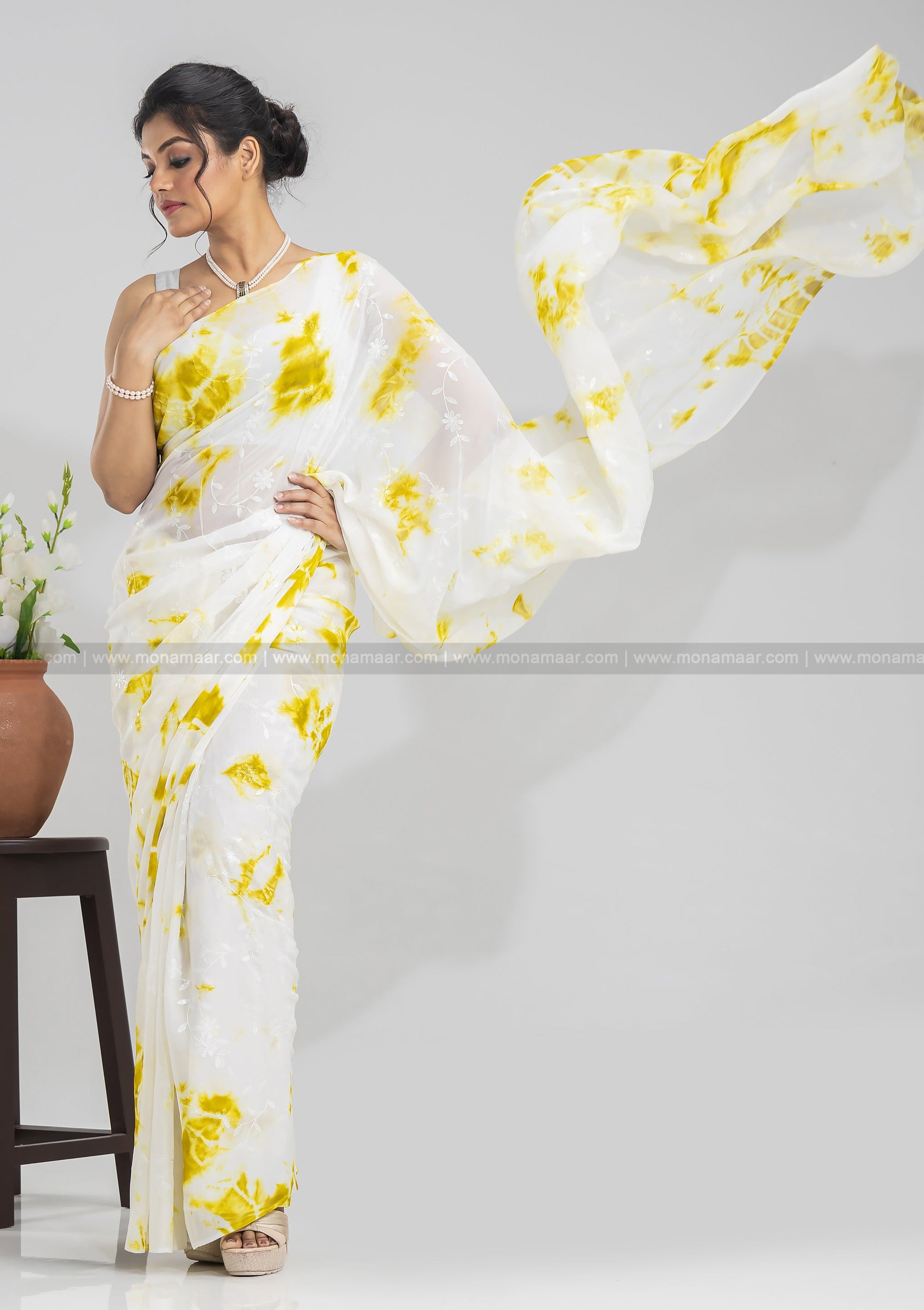 Designer Chiffon Saree – Monamaar