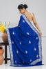 Kashmiri Embroidered Blue Saree