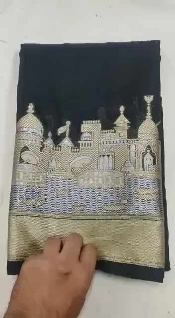 Ganga Ghat Semi Georgette Saree