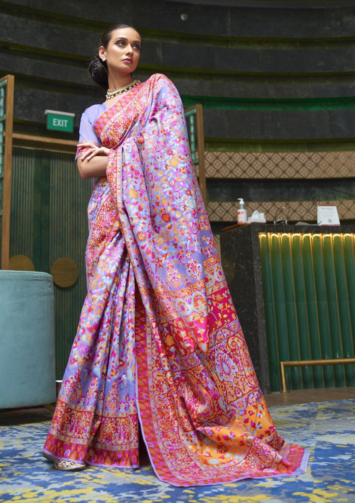 Kashmiri Weaving Silk Saree