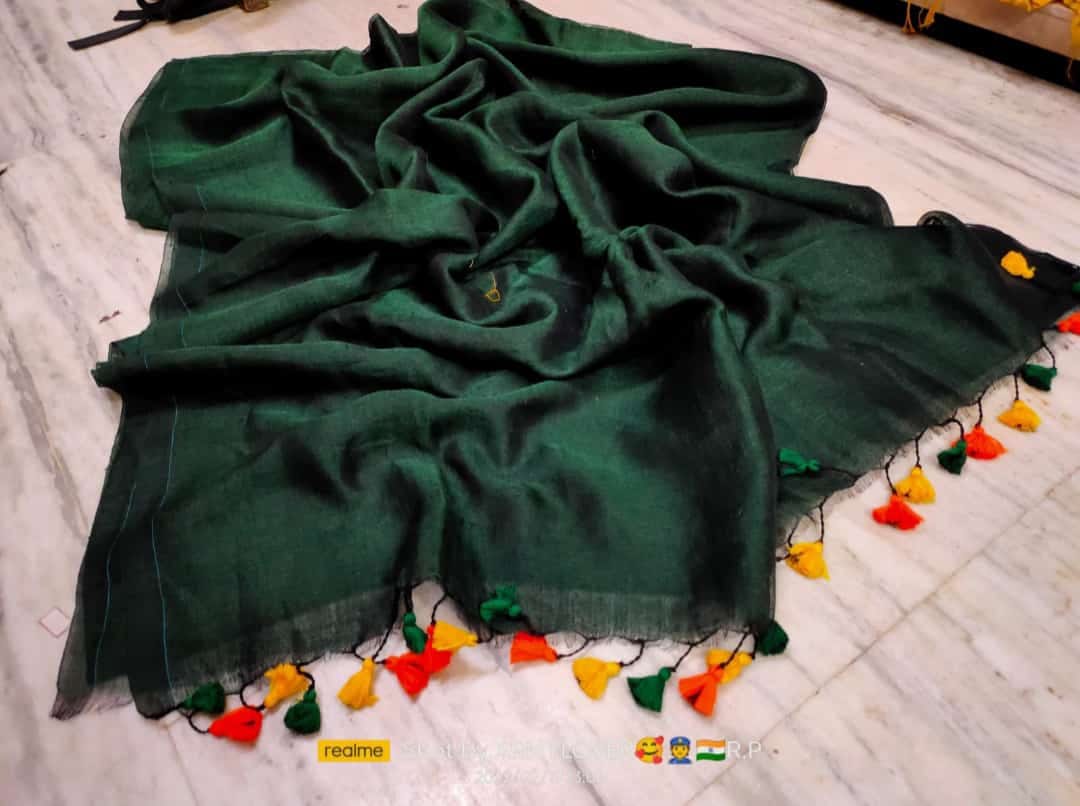 Pure Linen Saree