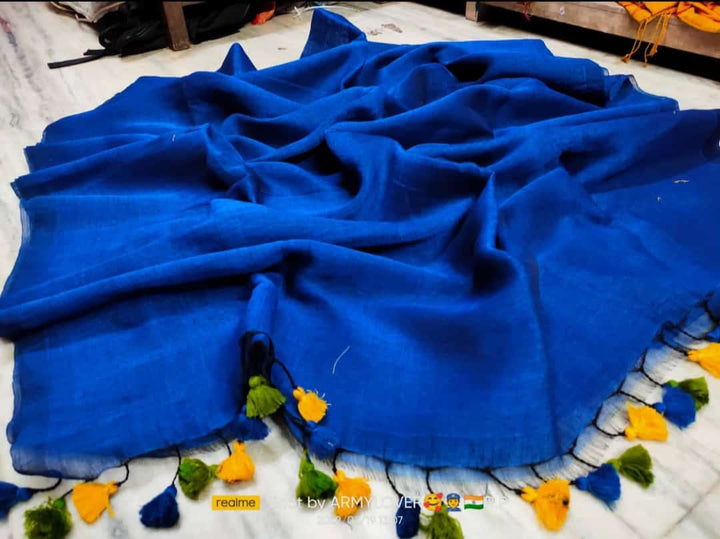 Pure Linen Saree