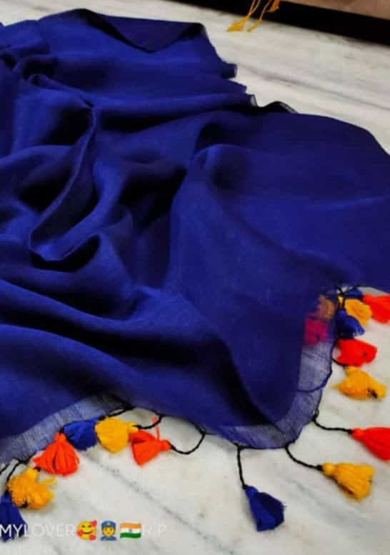 Pure Linen Saree