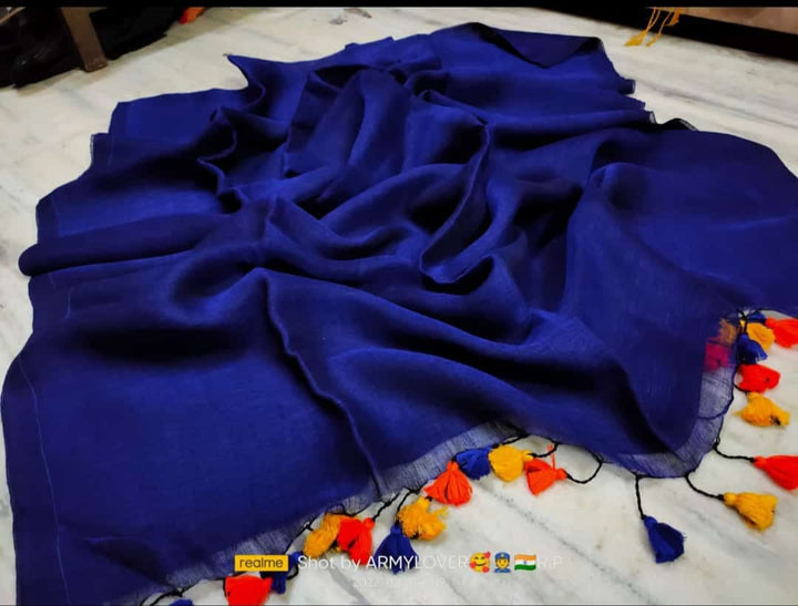 Pure Linen Saree