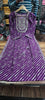 Stylish Purple Naira Cut Sequins Work Kurti Pant Set