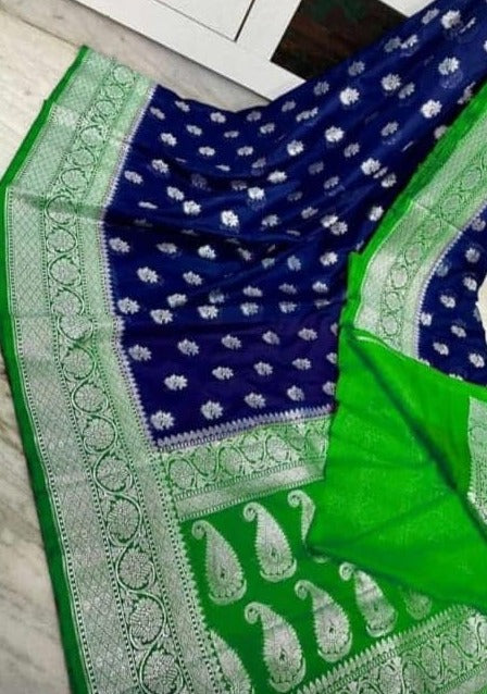 Banarasi Semi Georgette Chiffon Silk Saree