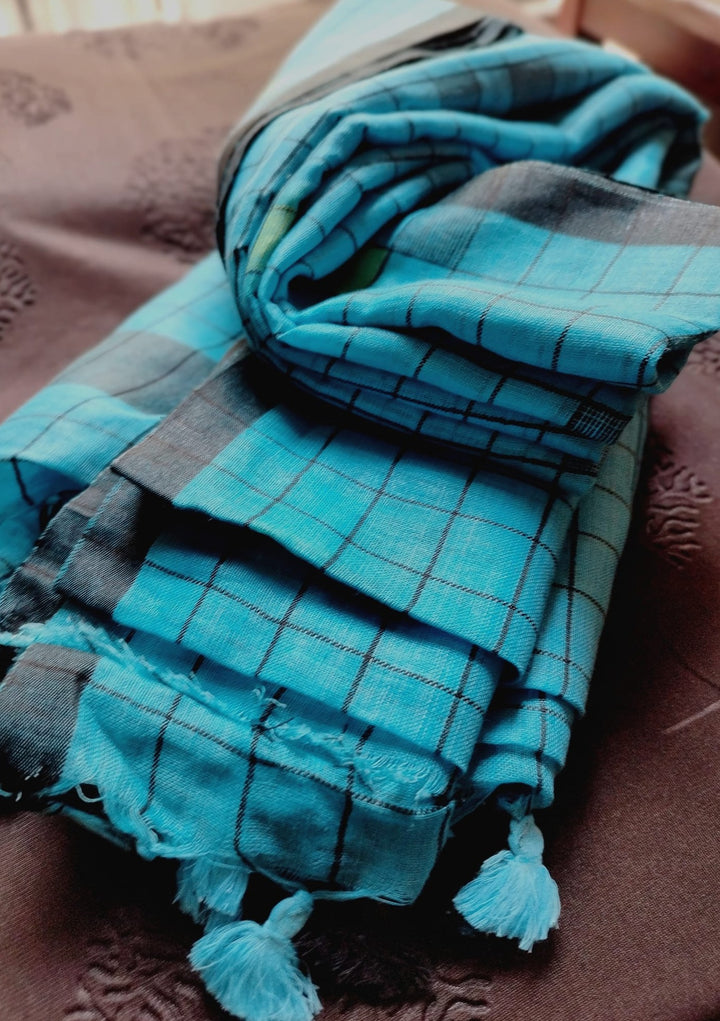 Pure Handwoven Linen Saree
