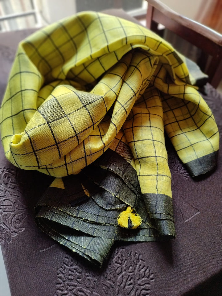Pure Handwoven Linen Saree