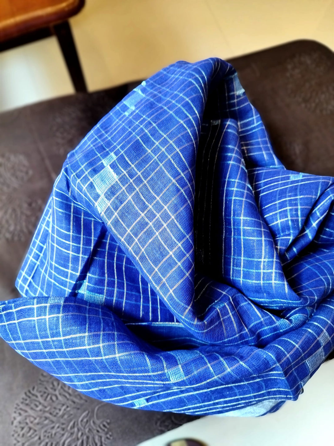 Pure Handwoven Linen Saree