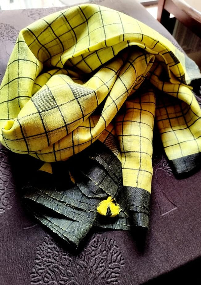 Pure Handwoven Linen Saree