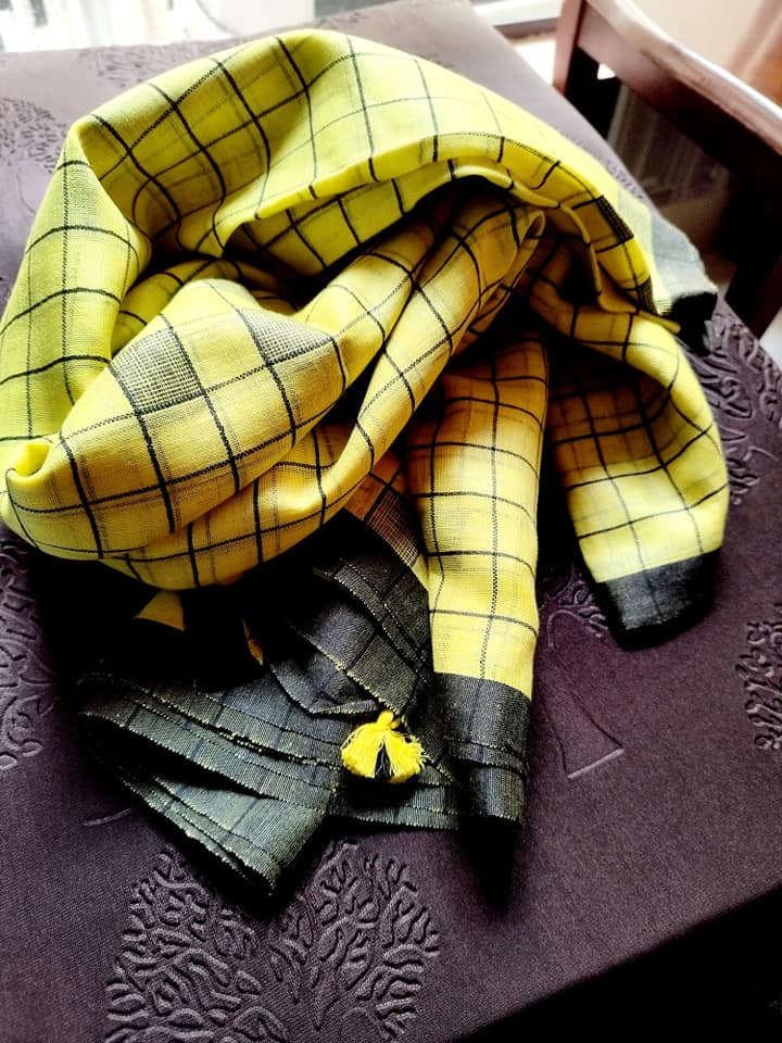 Pure Handwoven Linen Saree