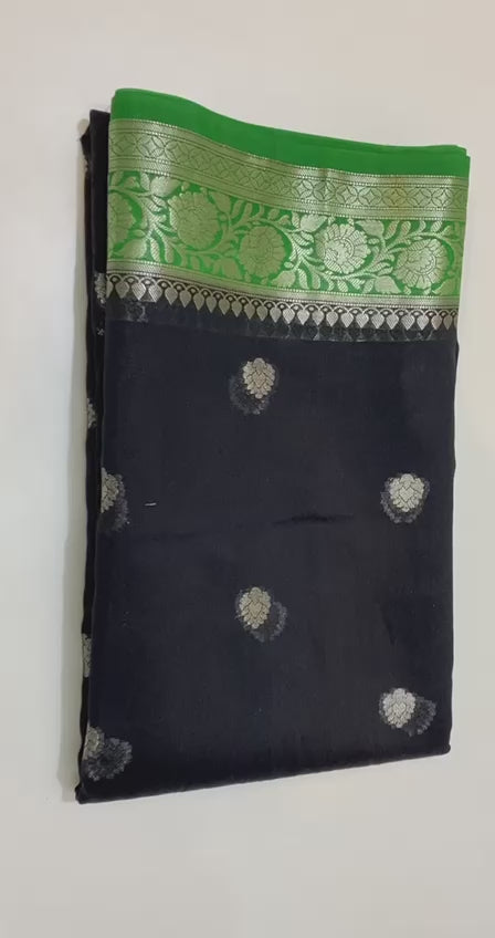 Banarasi Semi Georgette Soft Silk  Saree