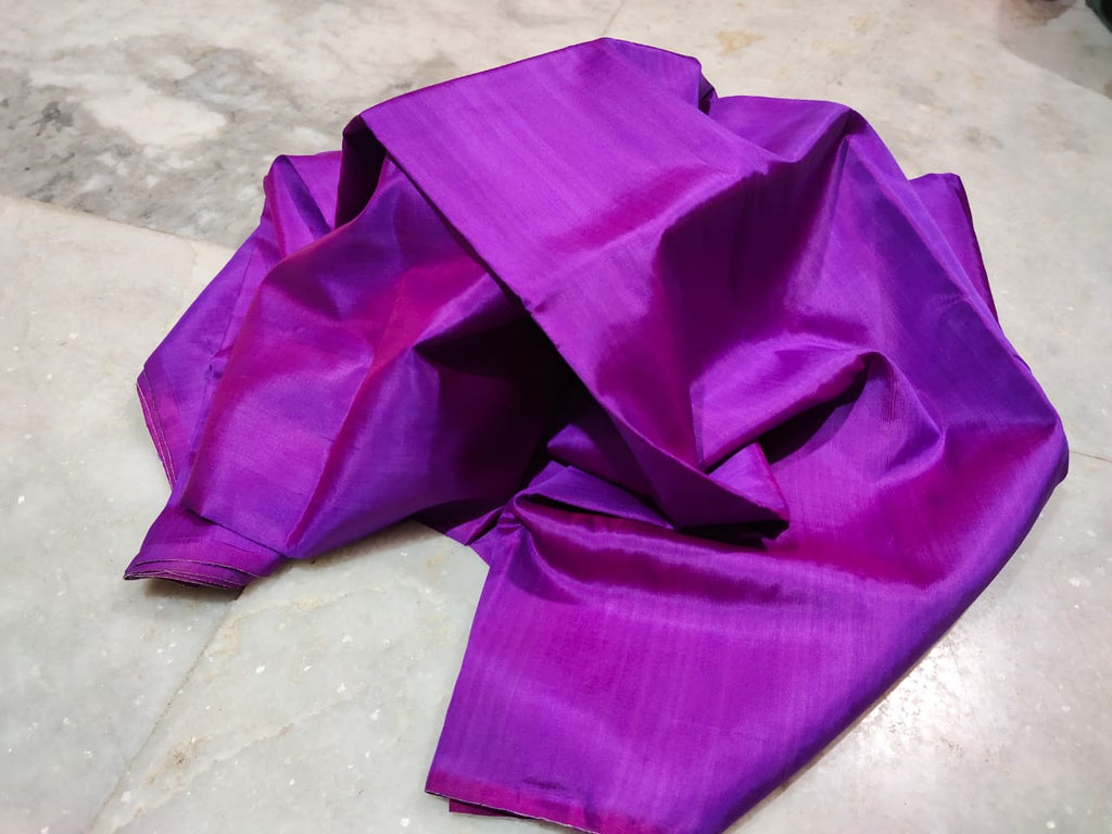 Single Color Silk Saree