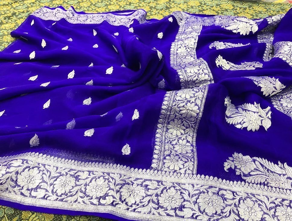 Khaddi Chiffon Handloom Banarasi