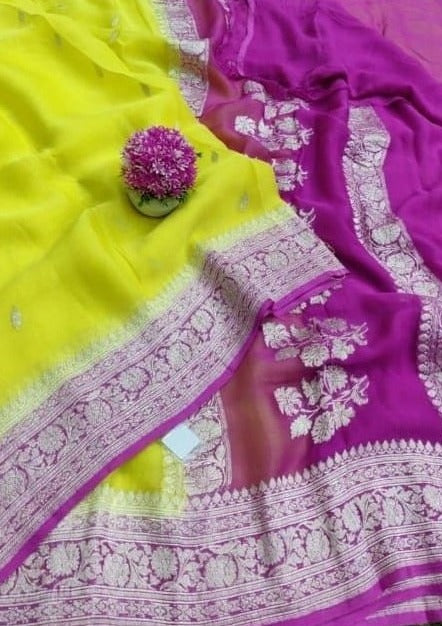 Khaddi Chiffon Handloom Banarasi