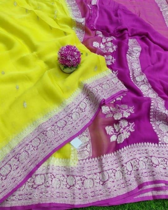 Khaddi Chiffon Handloom Banarasi