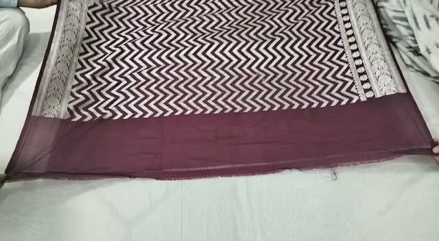 Banarasi Semi Georgette Katan Silk Saree