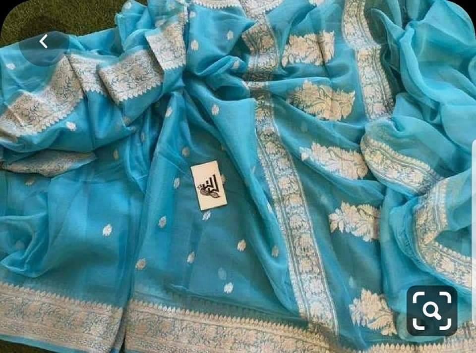 Khaddi Chiffon Banarasi Saree