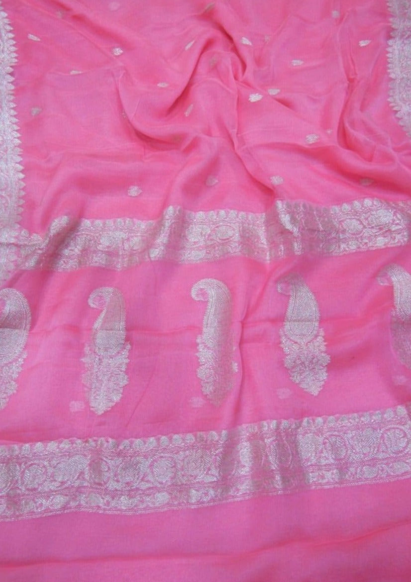 Khaddi Chiffon Banarasi Saree