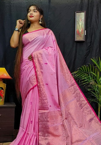 Bengal Handloom Jamdani Saree