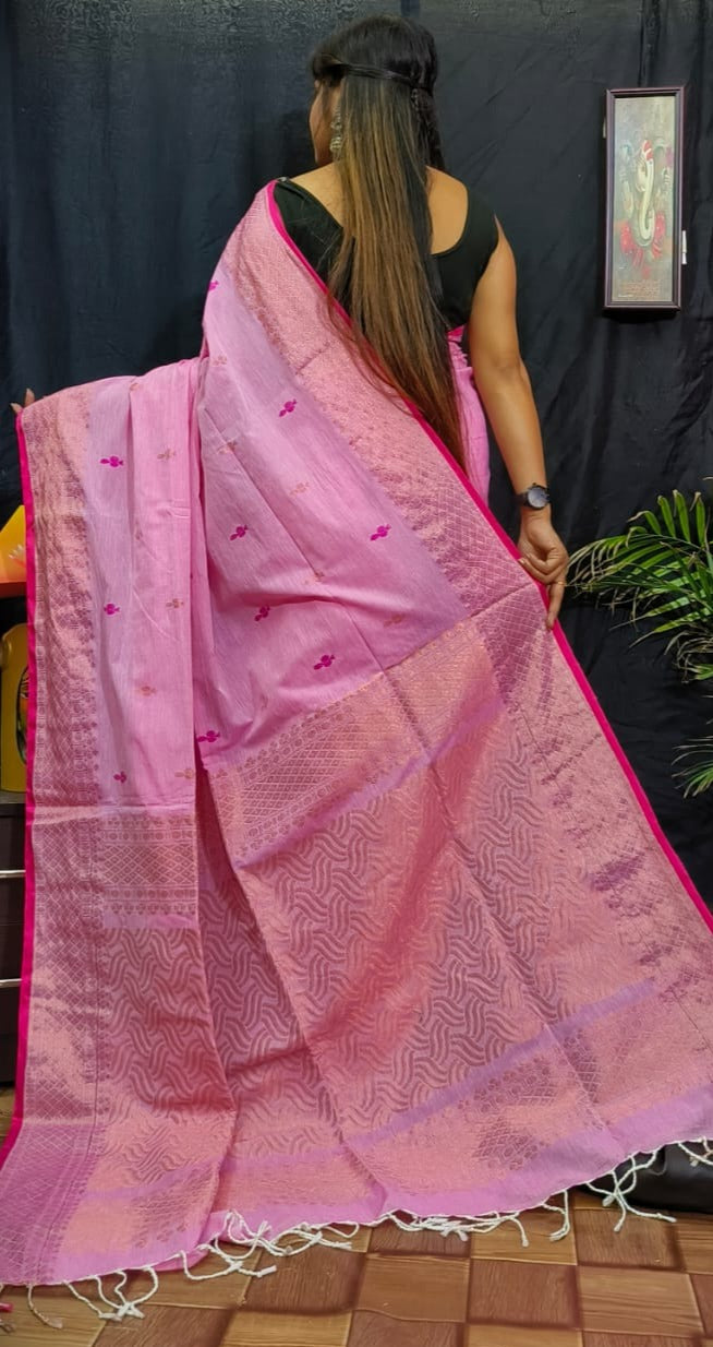 Bengal Handloom Jamdani Saree