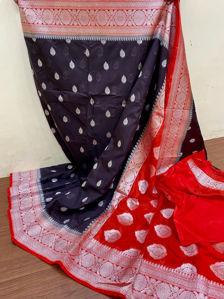 Banarasi Semi Georgette Katan Silk Saree