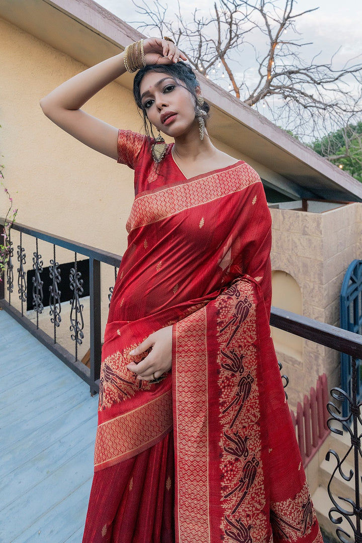 Tussar Silk Saree