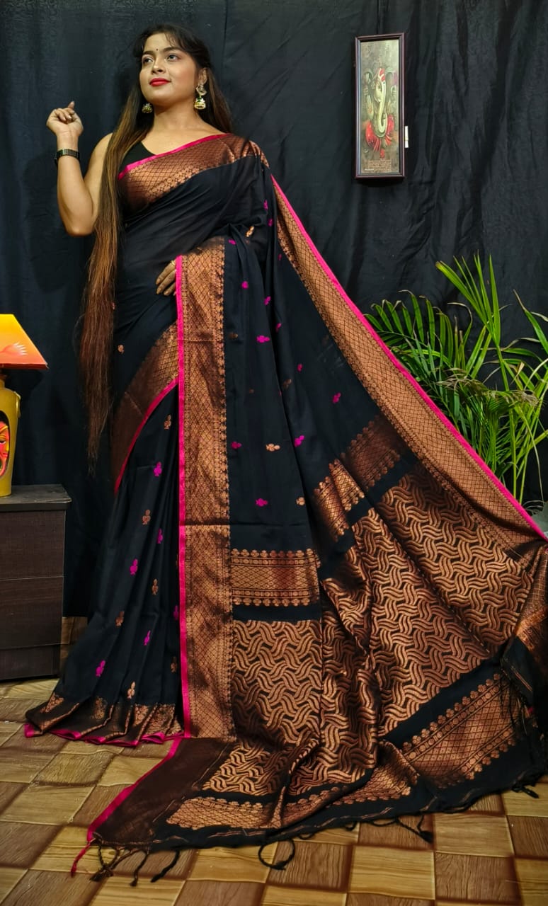 Bengal Handloom Jamdani Saree