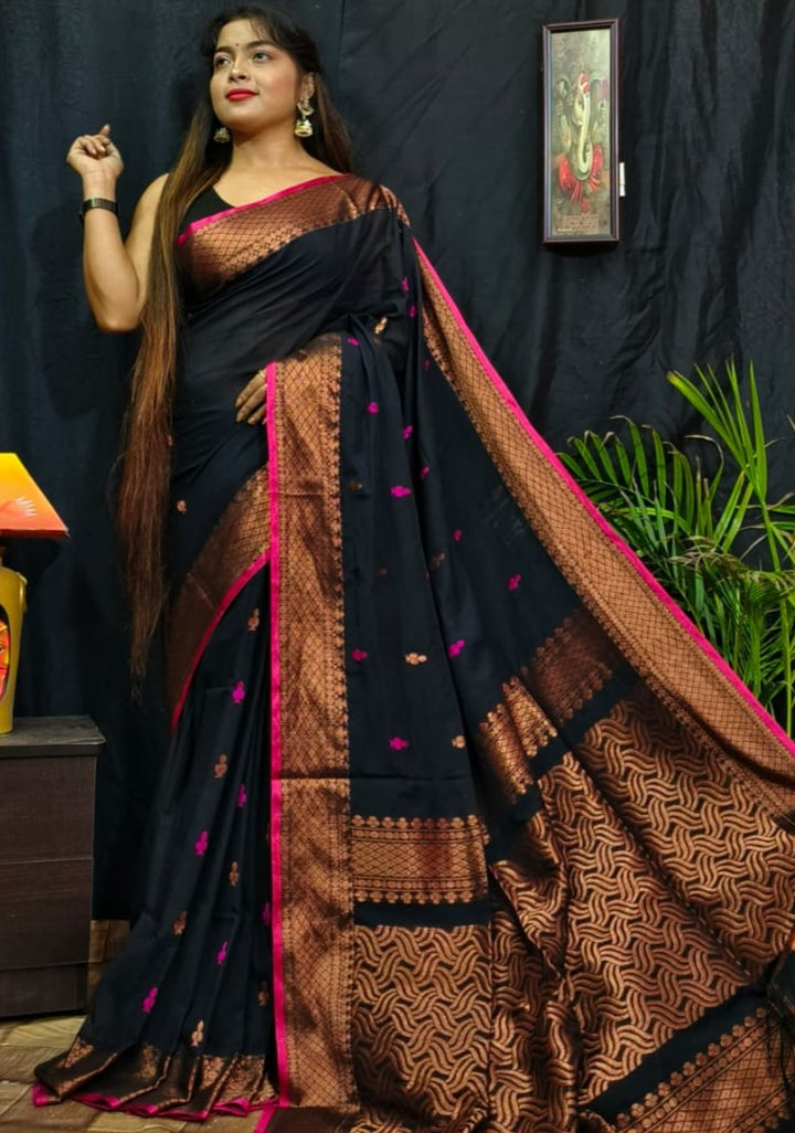 Bengal Handloom Jamdani Saree