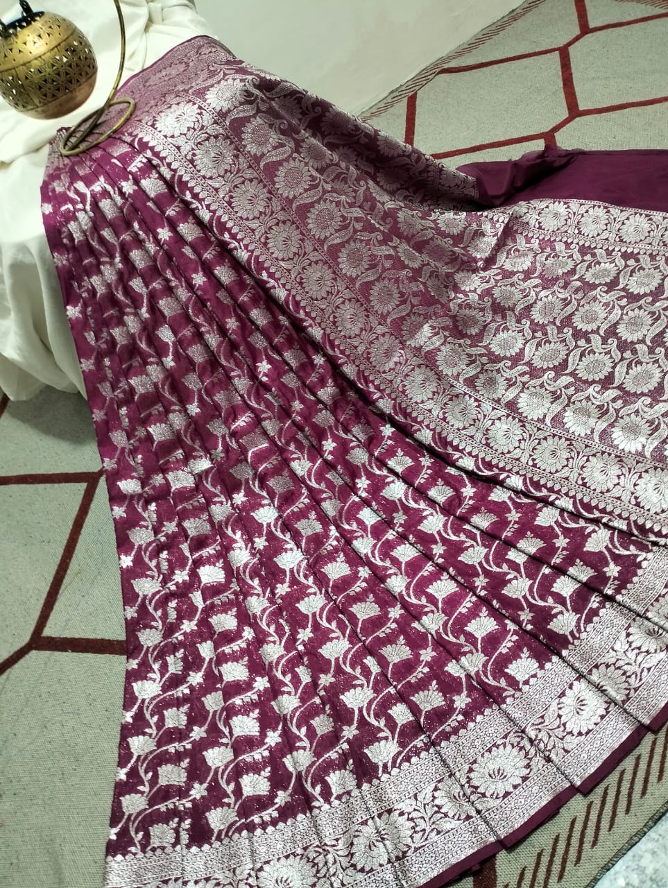 Banarasi Semi Katan Silk saree