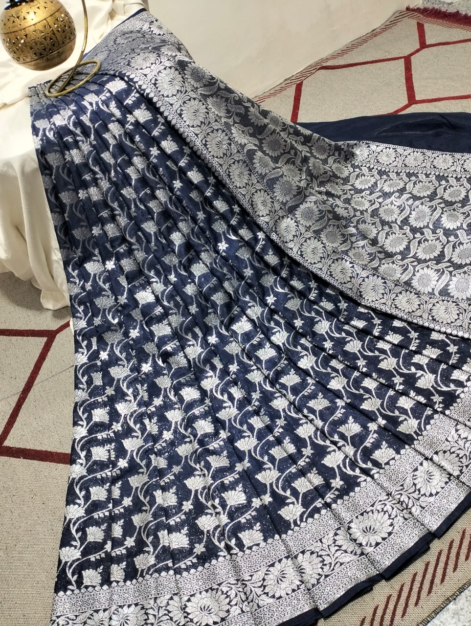 Banarasi Semi Katan Silk saree