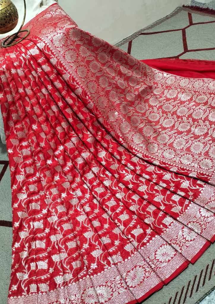 Banarasi Semi Katan Silk saree