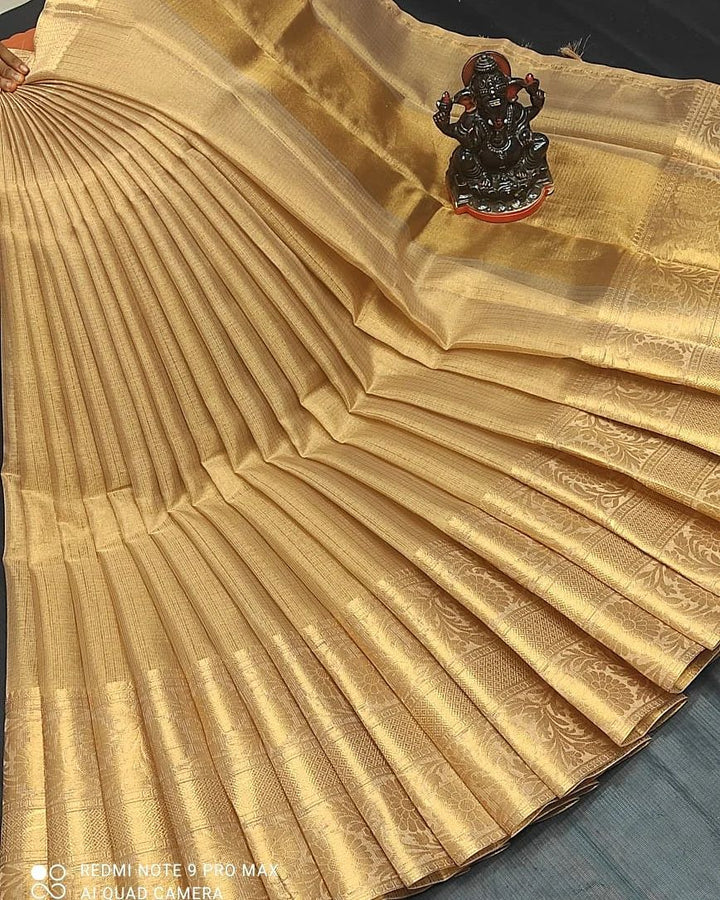 Pure  Banarasi Tissue Kota Saree