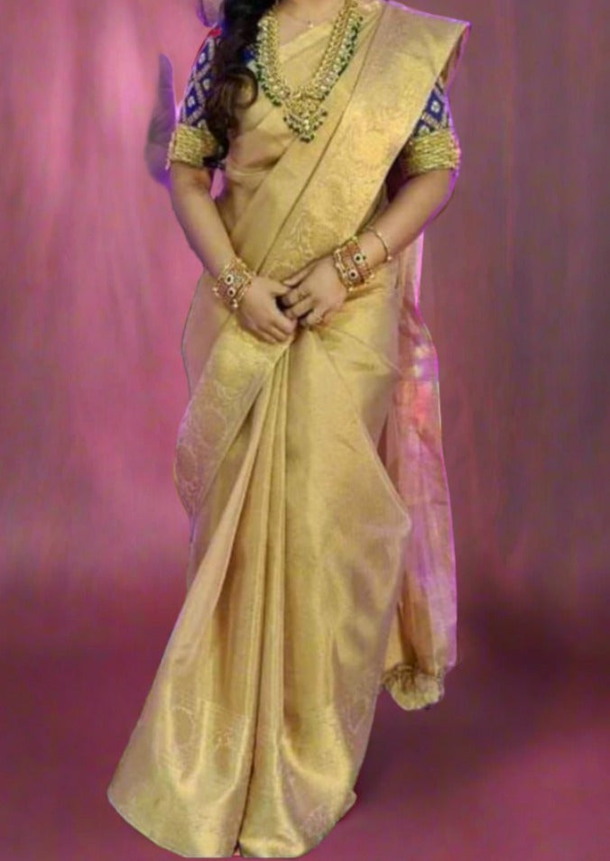 Pure  Banarasi Tissue Kota Saree