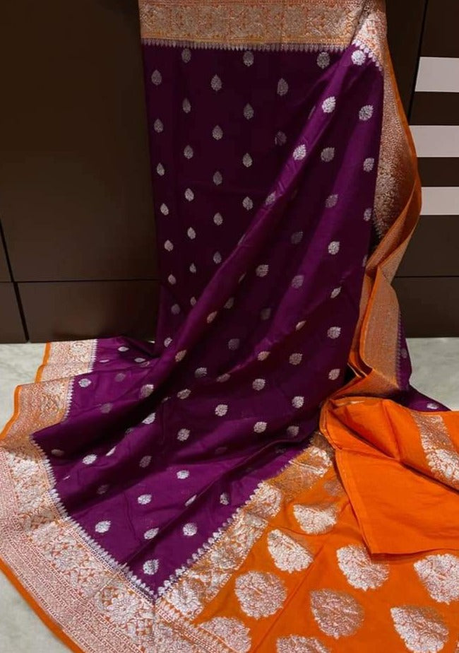 Banarasi Semi Georgette Chiffon Silk Saree